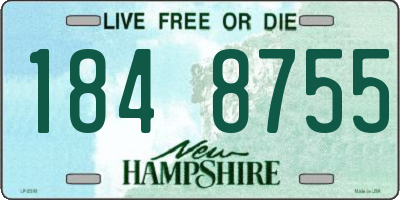 NH license plate 1848755