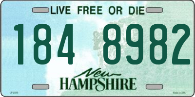 NH license plate 1848982