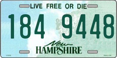 NH license plate 1849448