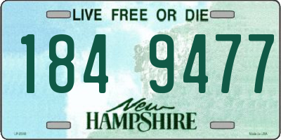 NH license plate 1849477