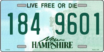 NH license plate 1849601