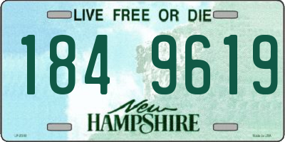 NH license plate 1849619