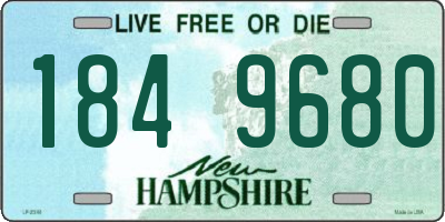 NH license plate 1849680