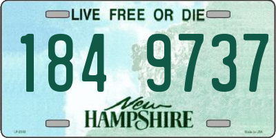 NH license plate 1849737