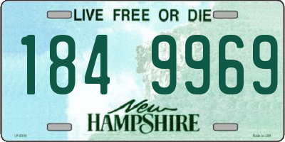 NH license plate 1849969