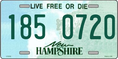 NH license plate 1850720