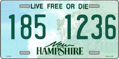 NH license plate 1851236