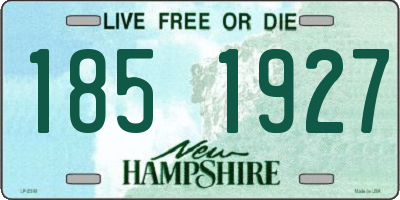 NH license plate 1851927