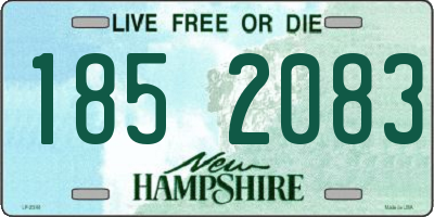 NH license plate 1852083