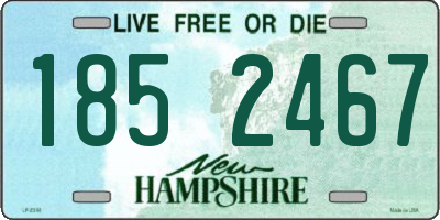 NH license plate 1852467