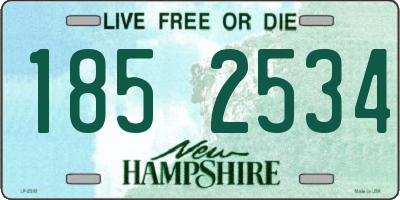 NH license plate 1852534