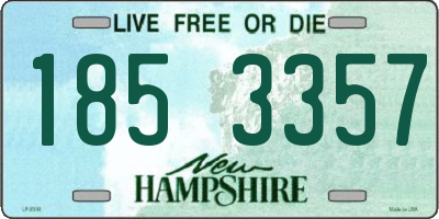 NH license plate 1853357