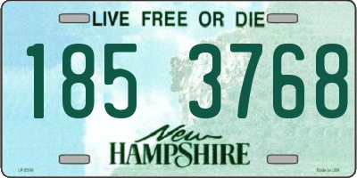 NH license plate 1853768