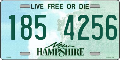 NH license plate 1854256