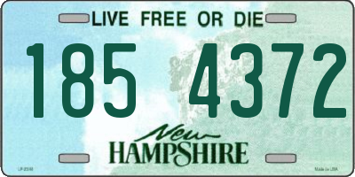 NH license plate 1854372