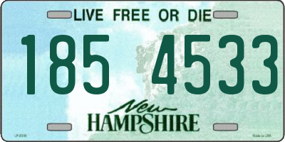 NH license plate 1854533