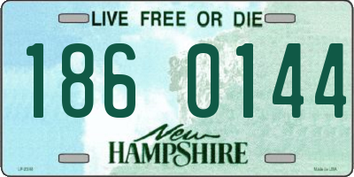 NH license plate 1860144