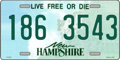 NH license plate 1863543