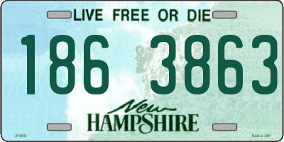 NH license plate 1863863