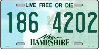 NH license plate 1864202