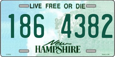 NH license plate 1864382