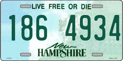 NH license plate 1864934
