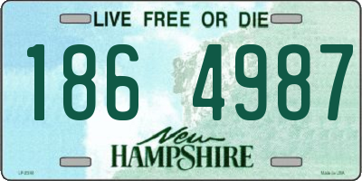 NH license plate 1864987