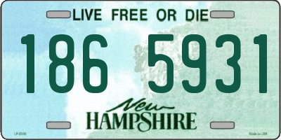 NH license plate 1865931