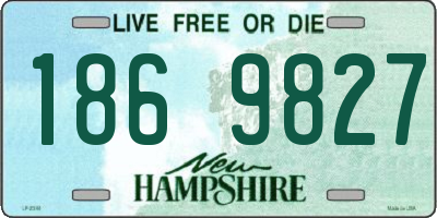 NH license plate 1869827