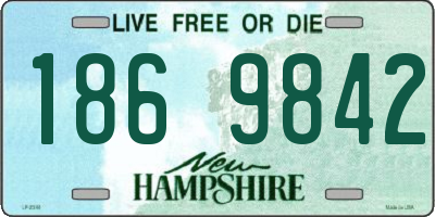 NH license plate 1869842