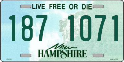 NH license plate 1871071