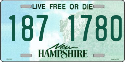 NH license plate 1871780