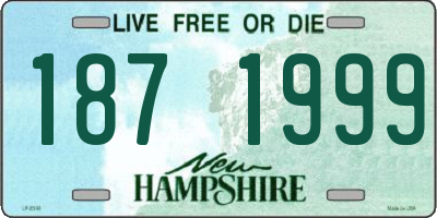 NH license plate 1871999