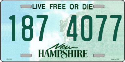 NH license plate 1874077