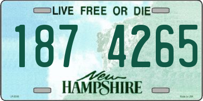 NH license plate 1874265
