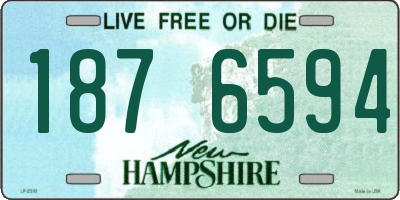 NH license plate 1876594