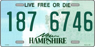 NH license plate 1876746