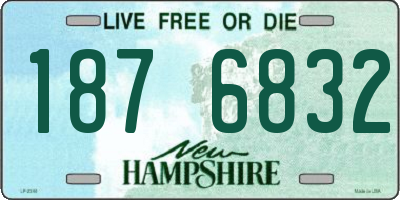 NH license plate 1876832
