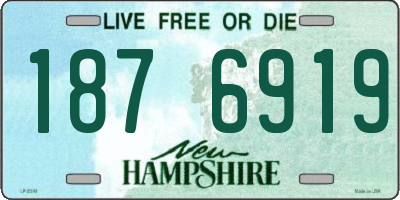 NH license plate 1876919
