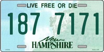 NH license plate 1877171