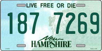 NH license plate 1877269