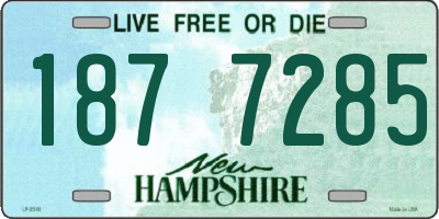 NH license plate 1877285