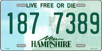 NH license plate 1877389