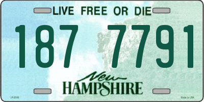 NH license plate 1877791
