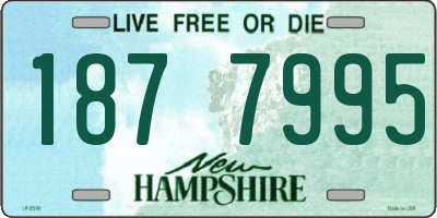 NH license plate 1877995