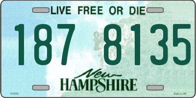 NH license plate 1878135