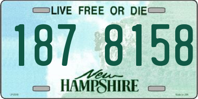 NH license plate 1878158