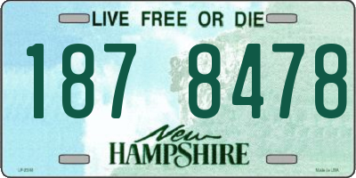 NH license plate 1878478