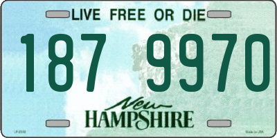 NH license plate 1879970