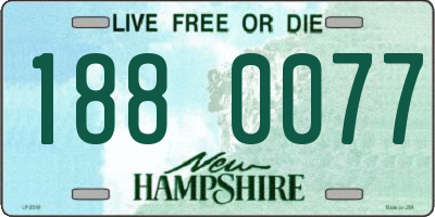 NH license plate 1880077